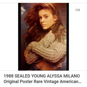 1988 Sealed Alyssa Milano Poster